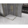 Mexen Velar Duo posuvná sprchová kabina 100 x 90 cm, transparentní, zlatá - 871-100-090-02-50