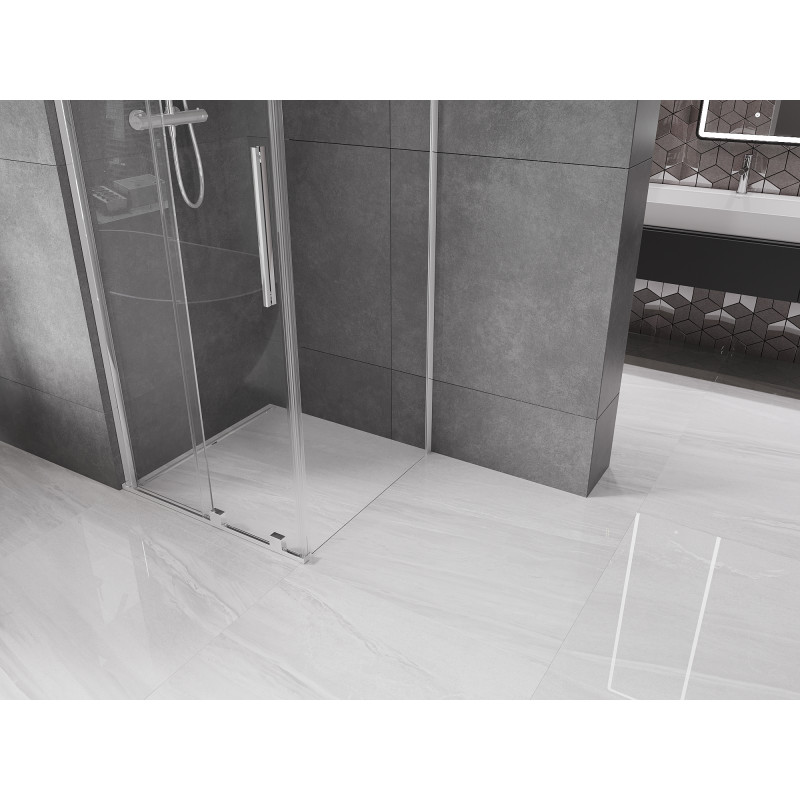 Mexen Velar posuvná sprchová kabina 110 x 110 cm, transparentní, chrom - 871-110-110-01-01