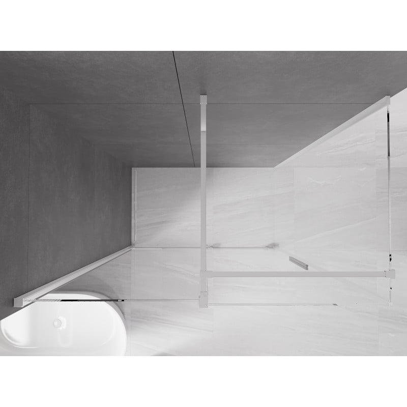 Mexen Velar posuvná sprchová kabina 130 x 75 cm, transparentní, chrom - 871-130-075-01-01