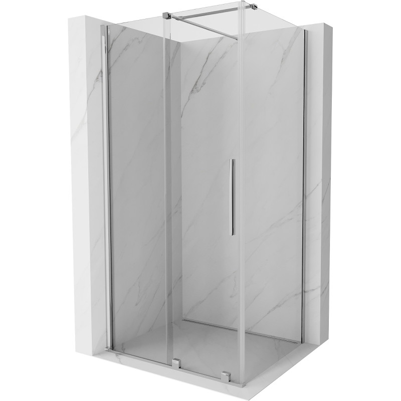 Mexen Velar posuvný sprchový kout 100 x 90 cm, transparentní, chrom - 871-100-090-01-01