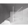 Mexen Velar posuvný sprchový kout 120 x 75 cm, transparentní, bílý - 871-120-075-01-20