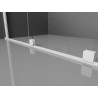 Mexen Velar sklápěcí sprchová kabina 130 x 80 cm, průhledná, bílá - 871-130-080-01-20