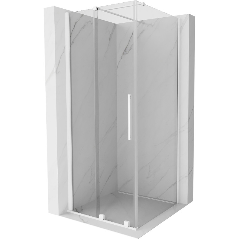 Mexen Velar posuvná sprchová kabina 120 x 120 cm, průhledná, bílá - 871-120-120-01-20
