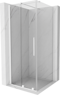 Mexen Velar sprchový kout posuvný 120 x 120 cm, transparentní, bílý - 871-120-120-01-20