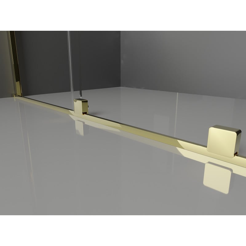 Mexen Velar sprchová kabina posuvná 90 x 85 cm, transparentní, zlatá - 871-090-085-01-50