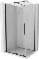 Mexen Velar sprchový kout posuvný 140 x 90 cm, transparentní, černá - 871-140-090-01-70
