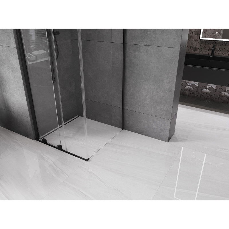 Mexen Velar posuvná sprchová kabina 120 x 120 cm, transparentní, černá - 871-120-120-01-70