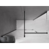 Mexen Velar posuvný sprchový kout 140 x 85 cm, transparentní, černý - 871-140-085-01-70