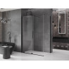 Mexen Velar sprchový kout posuvný 160 x 70 cm, transparentní, černá - 871-160-070-01-70