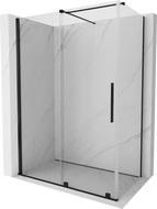 Mexen Velar sprchový kout posuvný 160 x 75 cm, transparentní, černá - 871-160-075-01-70