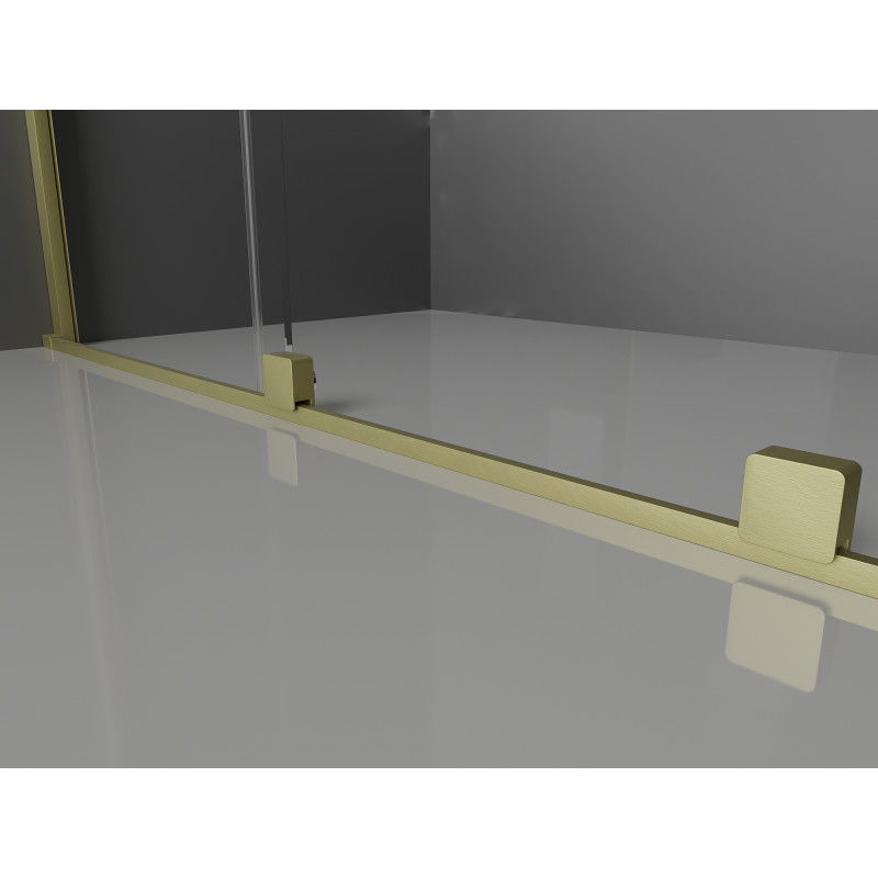 Mexen Velar sprchový kout posuvný 150 x 90 cm, transparentní, zlato kartáčované - 871-150-090-01-55