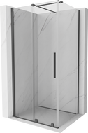 Mexen Velar posuvná sprchová kabina 100 x 70 cm, transparentní, kartáčovaná gun gray - 871-100-070-01-66