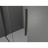 Mexen Velar posuvná sprchová kabina 150 x 100 cm, transparentní, gun gray kartáčovaný - 871-150-100-01-66