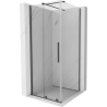 Mexen Velar sprchová kabina posuvná 120 x 120 cm, transparentní, kartáčovaná gun gray - 871-120-120-01-66