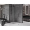 Mexen Velar posuvná sprchová kabina 130 x 75 cm, transparentní, kartáčovaná šedá zbraň - 871-130-075-01-66