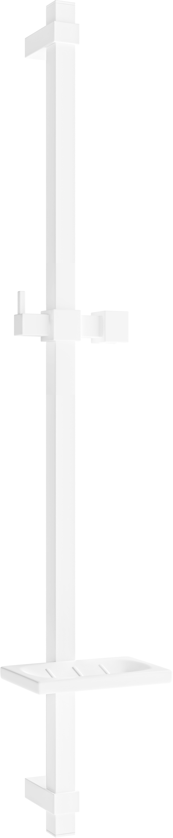 Mexen DQ sprchová úchytka s nádobou na mýdlo 80 cm, Bílá - 79381-20