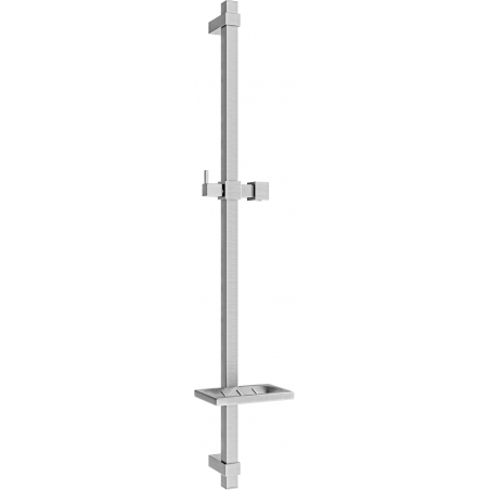 Mexen DQ sprchová tyč s miskou na mýdlo 80 cm, grafit - 79381-66