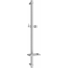 Mexen DQ sprchová tyč s mýdlenkou 80 cm, grafit - 79381-66