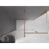 Mexen Velar posuvná sprchová kabina 160 x 90 cm, čirá, kartáčovaná měď - 871-160-090-01-65