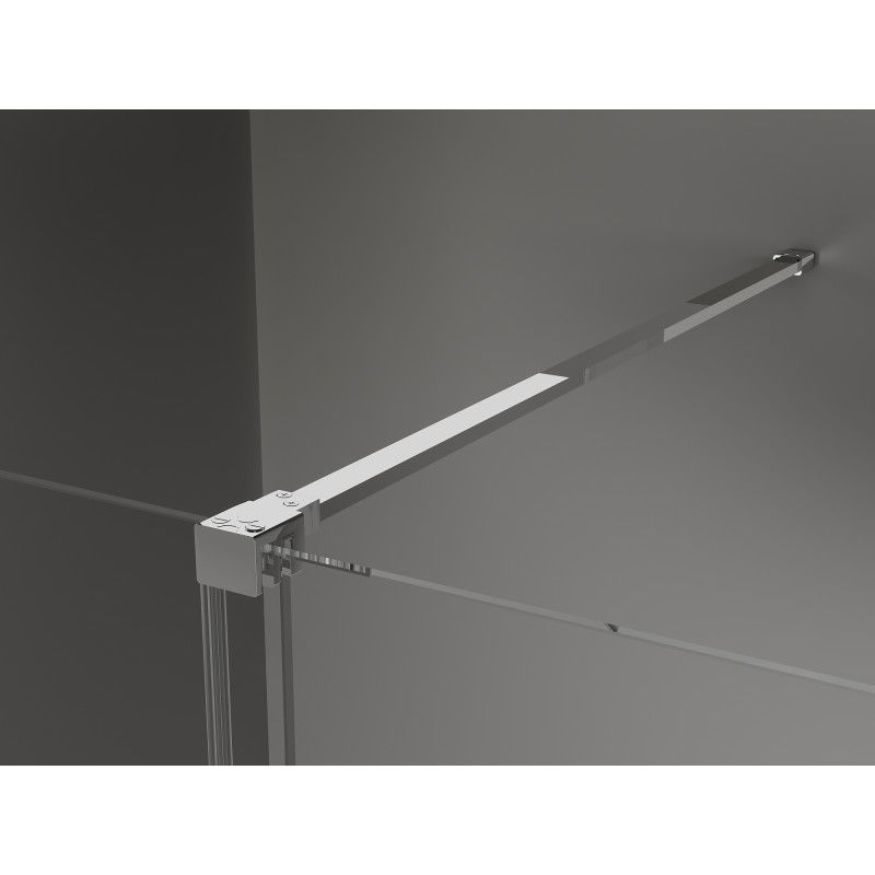 Mexen Velar sprchová stěna posuvná Walk-in 70 x 200 cm, transparentní 8 mm, chrom - 871-070-000-03-01
