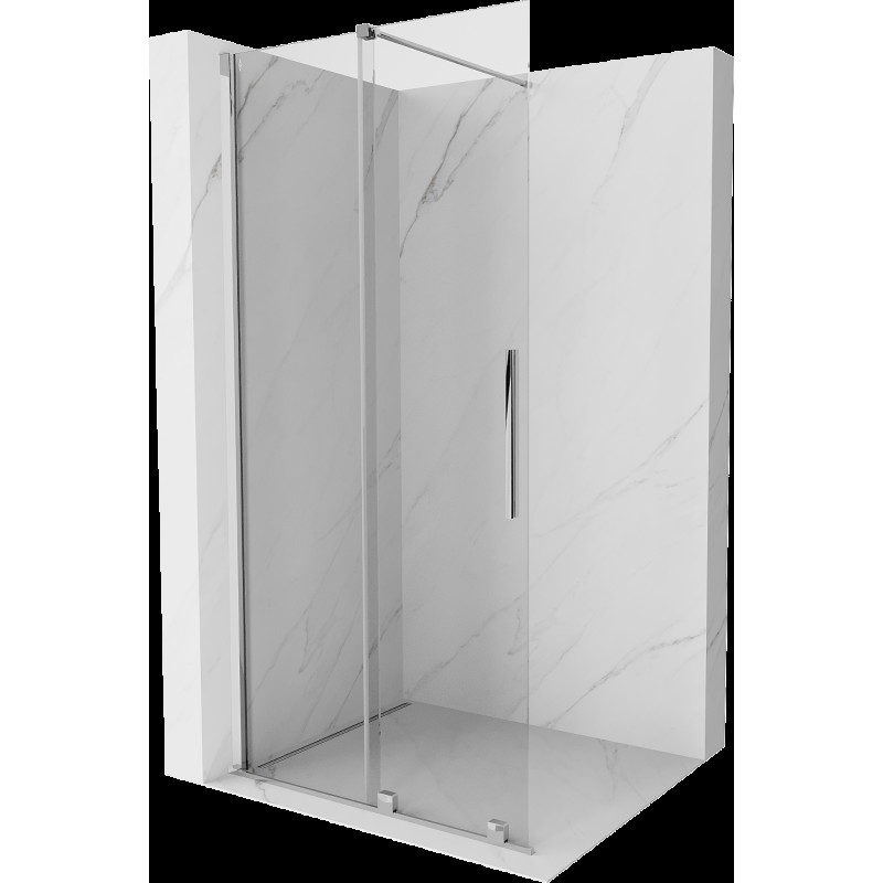 Mexen Velar sprchový kout posuvný Walk-in 90 x 200 cm, transparentní 8 mm, chrom - 871-090-000-03-01