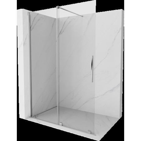 Mexen Velar posuvná sprchová stěna Walk-in 150 x 200 cm, transparentní 8 mm, chrom - 871-150-000-03-01