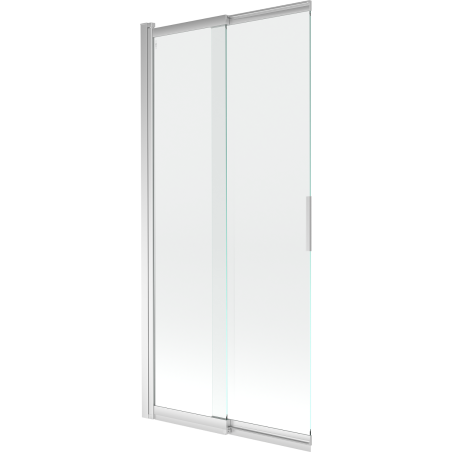 Mexen Fox dvoukřídlá posuvná vanová stěna 85 x 150 cm, transparentní, chrom - 891-085-002-01-00