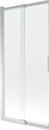Mexen Fox vanová zástěna dvoukřídlá posuvná 85 x 150 cm, transparentní, chrom - 891-085-002-01-00