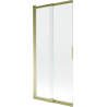 Mexen Fox vanová zástěna 2-křídlová posuvná 85 x 150 cm, transparentní, zlatá - 891-085-002-50-00