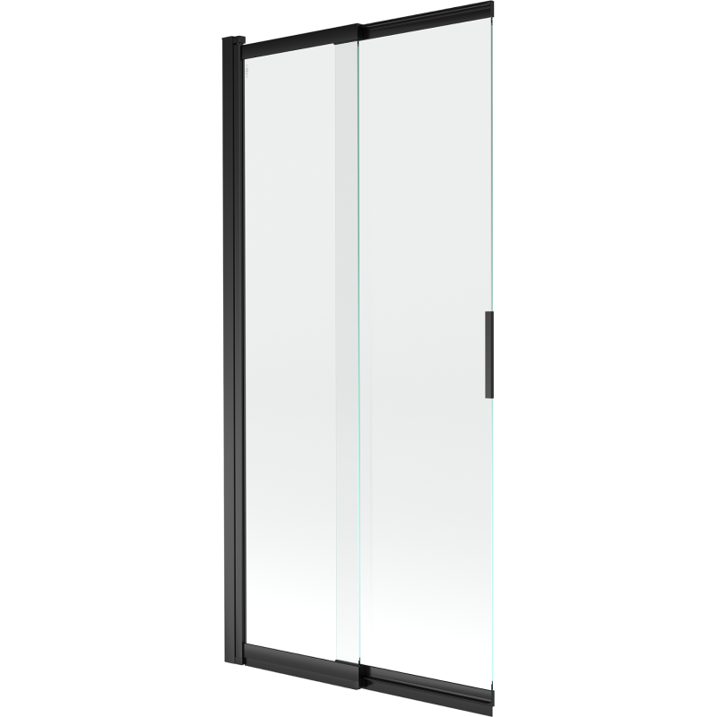 Mexen Fox dvoukřídlové posuvné vanové zástěny 85 x 150 cm, transparentní, černé - 891-085-002-70-00