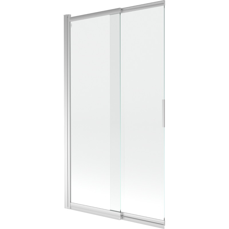 Mexen Fox dvoukřídlá posuvná vanová zástěna 100 x 150 cm, transparentní, chrom - 891-100-002-01-00