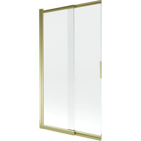 Mexen Fox vana zástěna 2-dílná posuvná 100 x 150 cm, průhledná, zlatá - 891-100-002-50-00