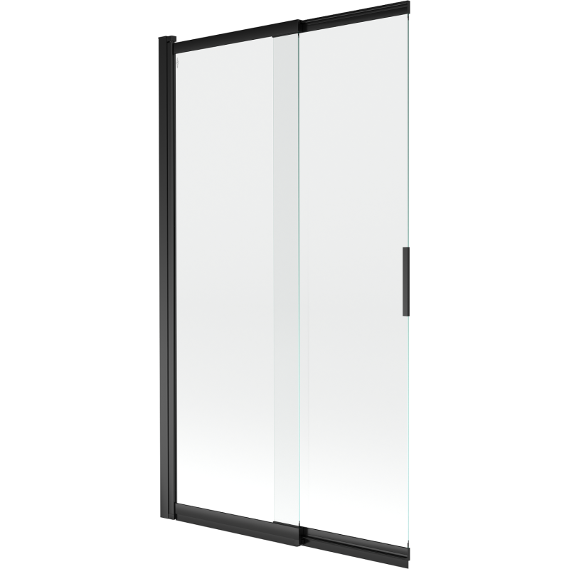 Mexen Fox vanová zástěna 2-křídlová posuvná 100 x 150 cm, transparentní, černá - 891-100-002-70-00