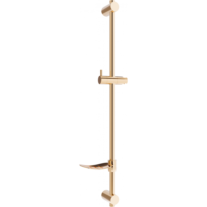 Mexen DF sprchová tyč s mýdlenkou 80 cm, růžové zlato - 79382-60
