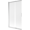 Mexen Fox vanová clona 2-křídlá posuvná 100 x 150 cm, mat, chrom - 891-100-002-01-30