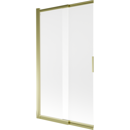 Mexen Fox sprchová zástěna dvoukřídlá posuvná 100 x 150 cm, matná, zlatá - 891-100-002-50-30