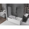 Mexen Fox posuvná vanová zástěna 2-křídlová 100 x 150 cm, matná, černá - 891-100-002-70-30