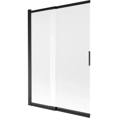 Mexen Fox vanová zástěna 2-křídlová posuvná 120 x 150 cm, matná, černá - 891-120-002-70-30