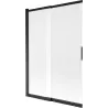 Mexen Fox vanová zástěna 2-křídlová posuvná 120 x 150 cm, matná, černá - 891-120-002-70-30