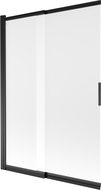 Mexen Fox vanová zástěna 2-křídlová posuvná 120 x 150 cm, matná, černá - 891-120-002-70-30