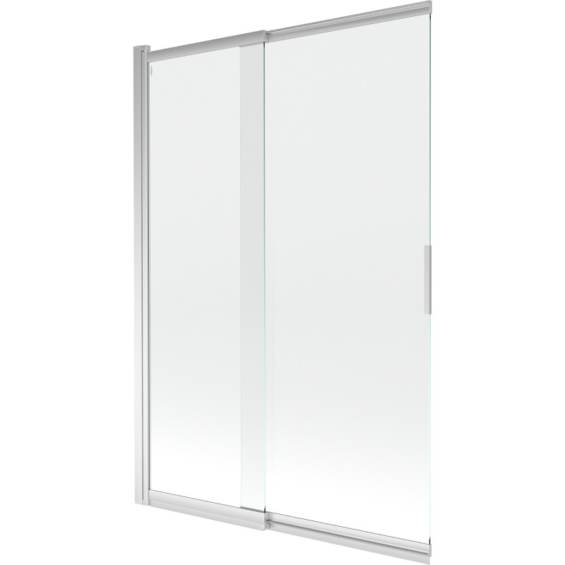 Mexen Fox dvoukřídlá posuvná vanová zástěna 120 x 150 cm, transparentní, chrom - 891-120-002-01-00