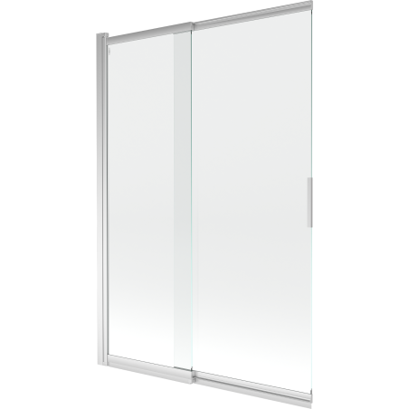 Mexen Fox dvoukřídlá posuvná vanová zástěna 120 x 150 cm, transparentní, chrom - 891-120-002-01-00