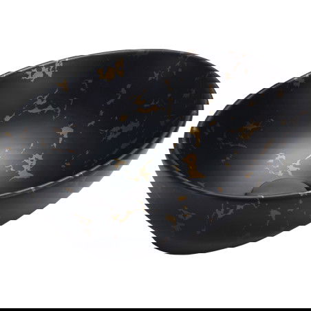 Mexen Elza nástěnná umyvadlo 40 x 33 cm, černý kámen - 21014097