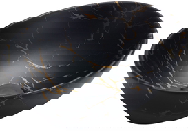 Mexen Elza nábytkové umyvadlo 40 x 33 cm, černý kámen - 21014098