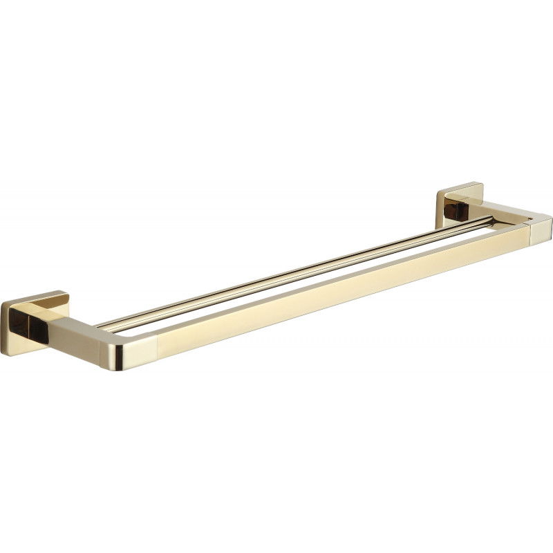 Mexen Asis dvojitý věšák na ručník, zlatý - 7017625-50