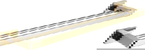 Mexen Asis dvojitý věšák na ručník, zlatý - 7017625-50