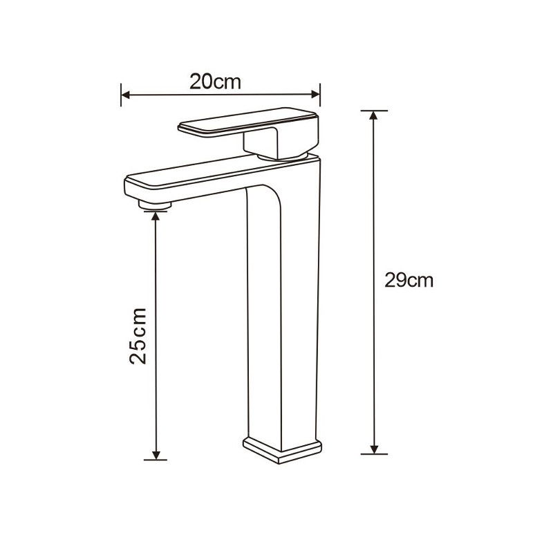 Mexen Cetus vysoká umyvadlová baterie, chrom - 744310-00