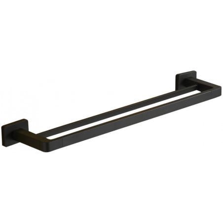 Mexen Asis dvojitý věšák na ručník, černý - 7017625-70