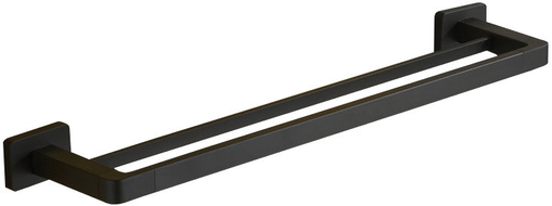 Mexen Asis dvojitý věšák na ručník, černý - 7017625-70