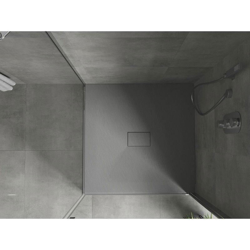 Mexen Hugo čtvercová vanička SMC 100 x 100 cm, šedá - 42611010